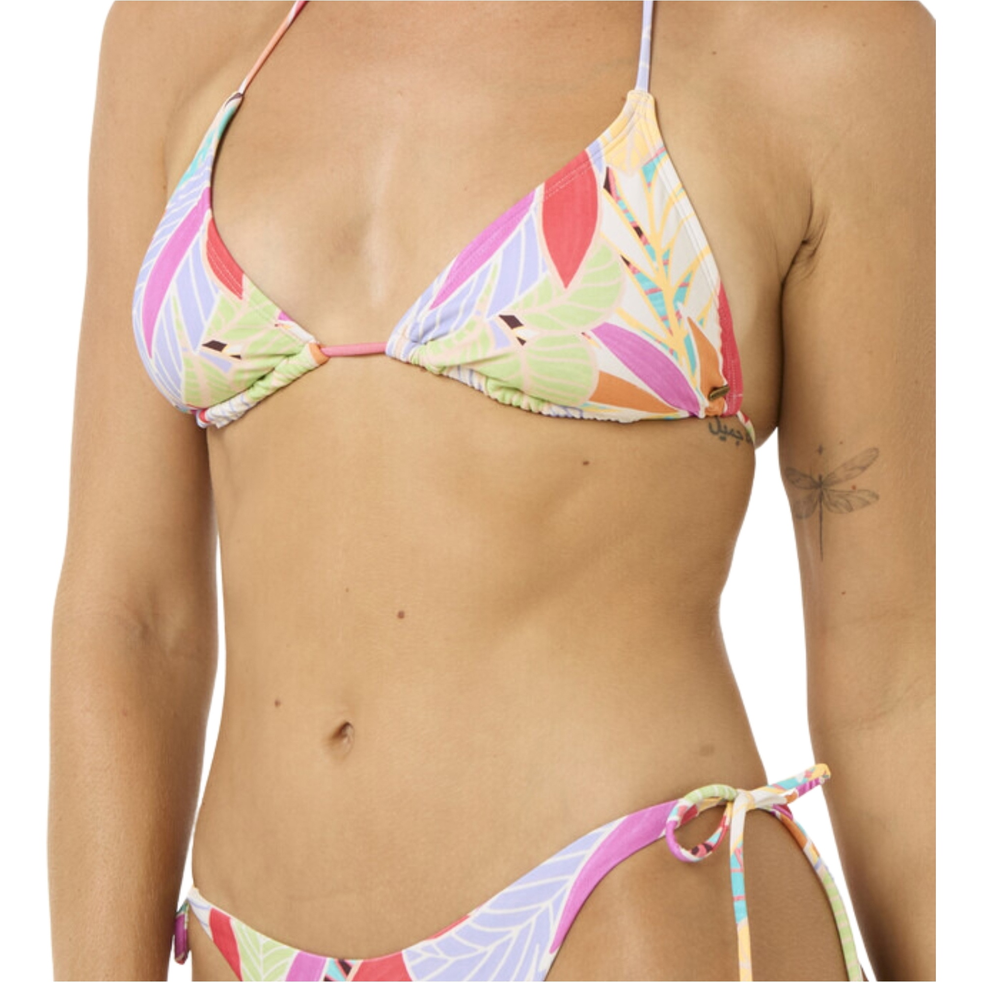 2025 Rip Curl Womens Cala Vadella Tri Bikini Top 0MWWSW - Multico